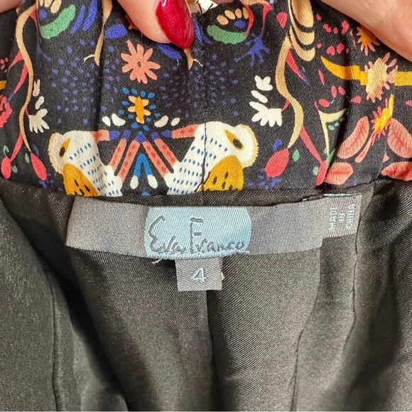 Anthropologie Eva Franco Fox Hare Wilderness Whimsey Animal Skirt Size 4 - Picture 6 of 6